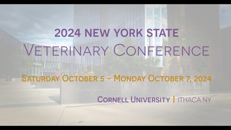 Register for the 2024 New York State Veterinary Conference
(Oct. 5-7) at #CornellVet